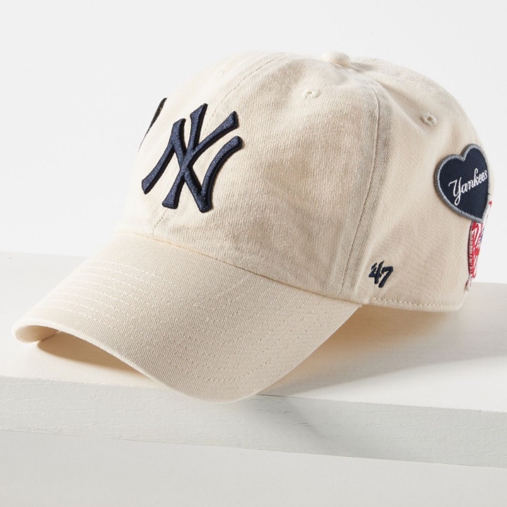 NWT Anthropologie ‘47 NY New York Yankees patch baseball cap